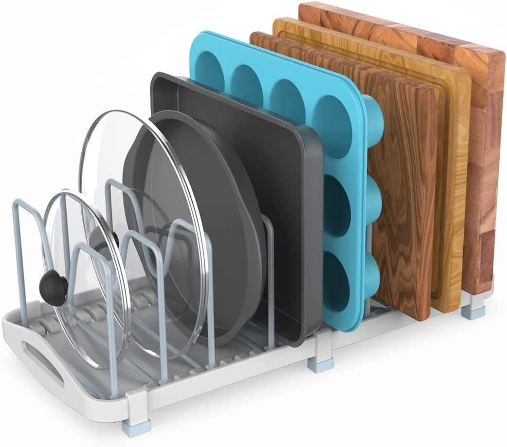 Pot Lid Organizer - Bakeware, Cookware, Cutting Boards