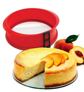 silicone springform in red 